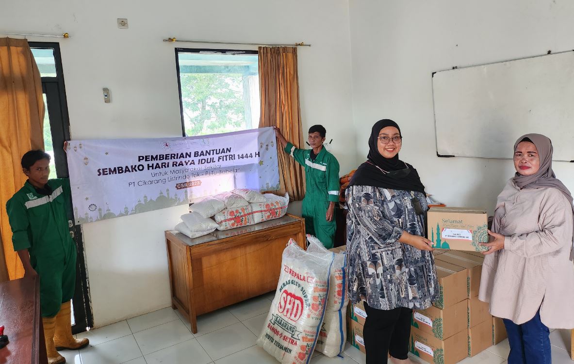 Program CSR Bantuan Sembako Hari Raya Idul Fitri 1444 H PLTU Babelan